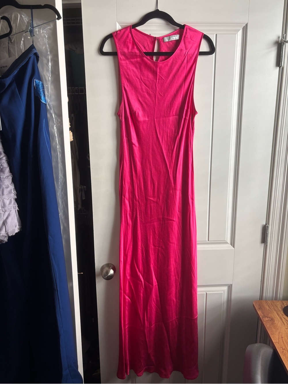 Sophie Rue Sleeveless Hot Pink Maxi Dress